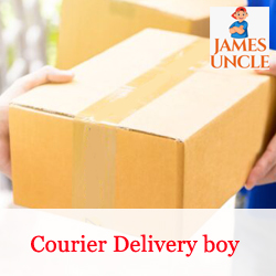 Courier delivery boy Mr. Rakesh Saha in Srirampur
